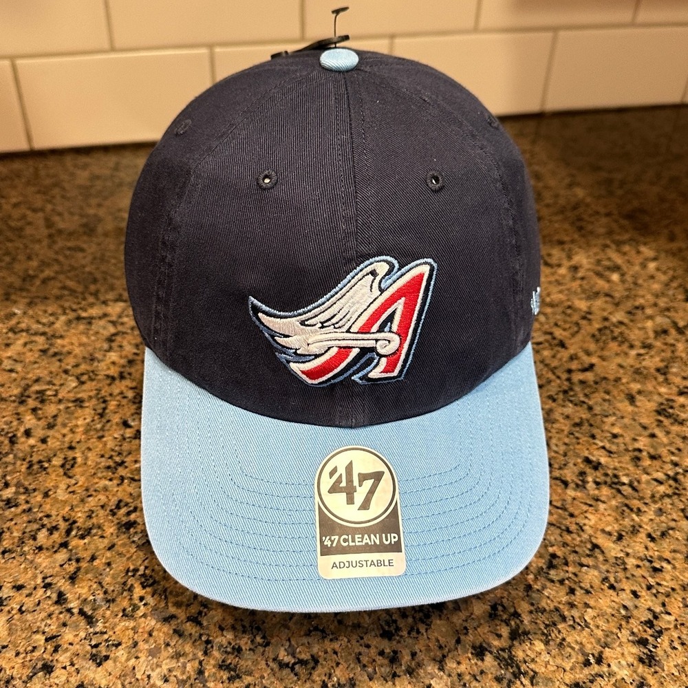 Vtg Los Angeles Angels '47 Clean Up Light Blue MLB Deadstock New
